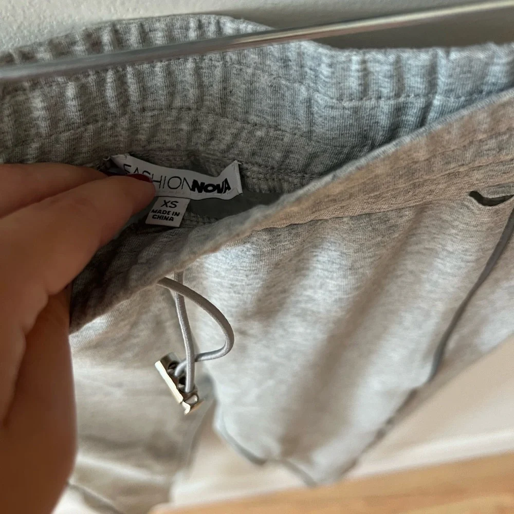 Fashion nova grey sweat set